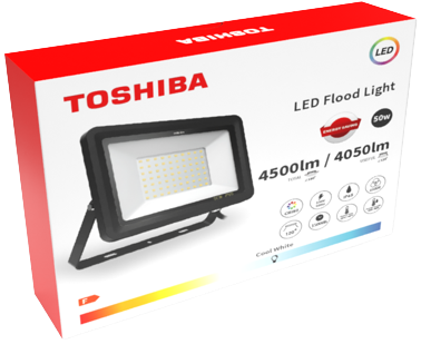 Naświetlacz TOSHIBA FLODLIGHT 50W 4050lm 6500K /B