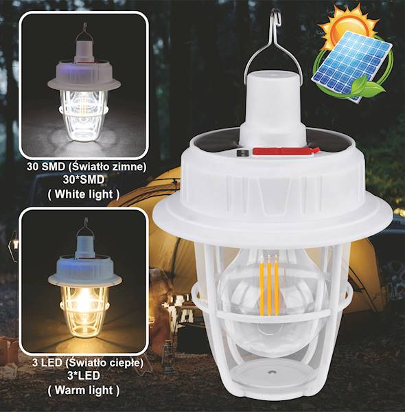 NFLS08 LAMPA ONELUX SOLARNA+ ŁADOWALNA 500lm 