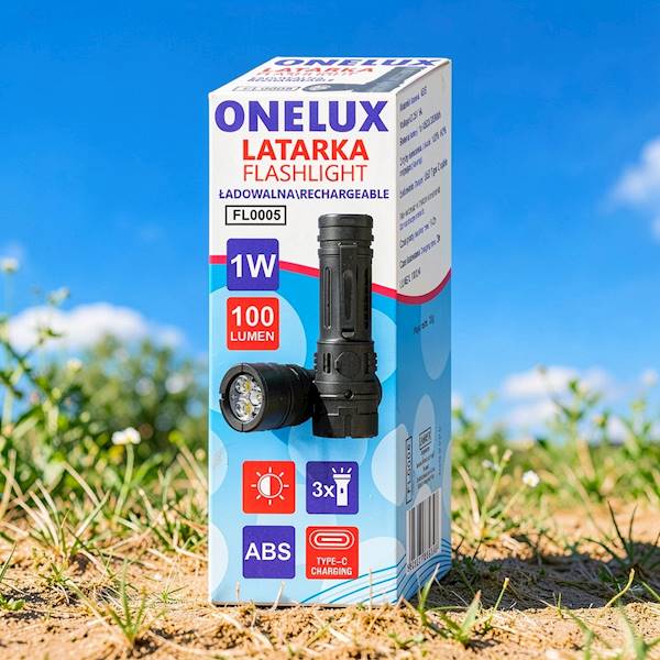 .FL0005 Latarka ONELUX  ŁADOWALNA USB 1W 100 lm