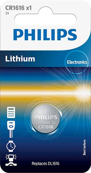 PHILIPS BATERIE  CR 1616/1 BL /20-100/