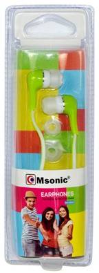 MSONIC  MH 132 EE SŁUCHAWKI  DOUSZNE GREEN
