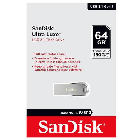PENDRIVE 64GB SANDISK USB 3.1