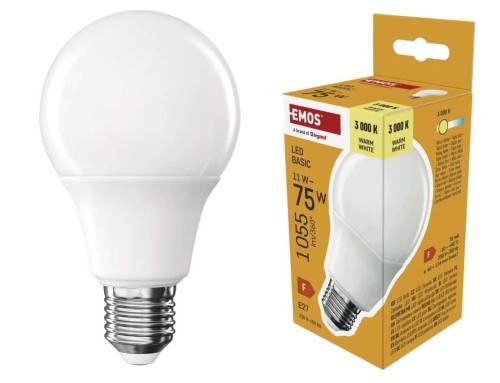 LED CLS A60 EMOS  E27 11W 1055 LM WW ZL5F57