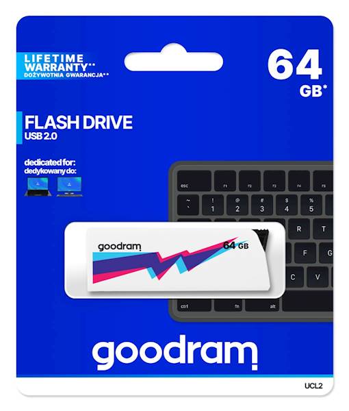 PENDRIVE 64 GB GOODRAM USB 2 0 WHITE