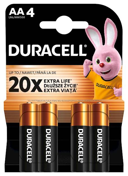 Baterie DURACELL LR6 /BL4  ZESTAW nowy 22 BL