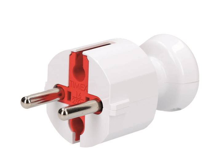 WT-40 (BI) WTYCZKA PROSTA UNI-SCHUKO/20