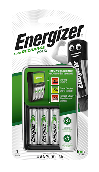 ŁADOWARKA ENERGIZER  MAXI+4AA 2000 /4