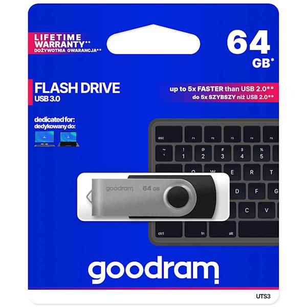 PENDRIVE 64 GB GOODRAM USB 3.0 