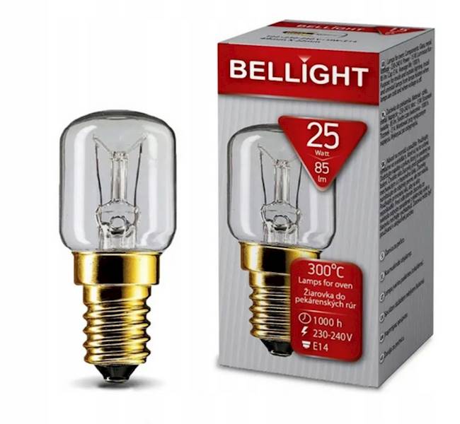BELLIGHT ŻAR WYSOKOTEMP T22 25W E14 OVEN300ST.PIEK