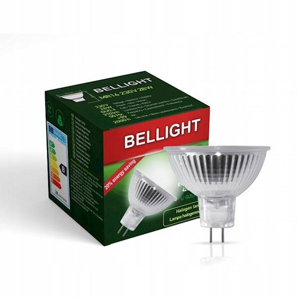 BELLIGHT  HALOGEN ŻARÓWKA MR16 G5.3 12V 42W