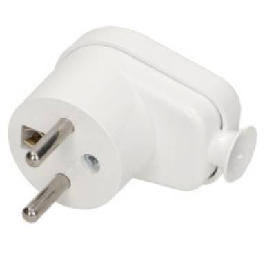 WT-16 K2 (BI) WTYCZKA KĄTOWA  2P 16A 250V