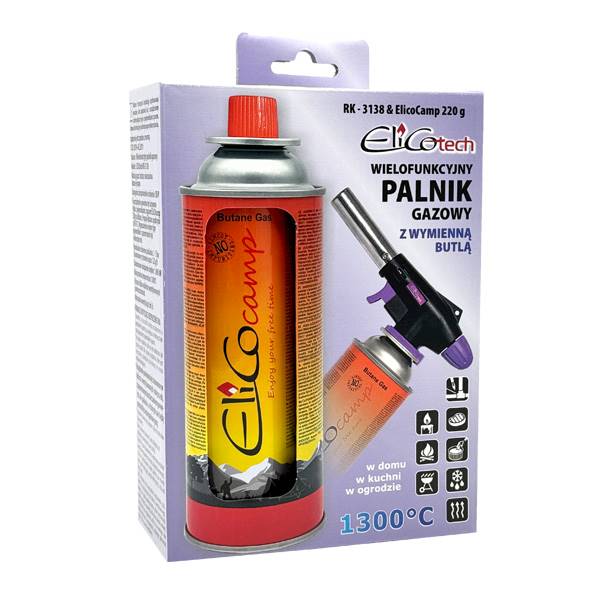 Palnik ELICO NA GAZ KAMPING RK-3138 /6+ gaz