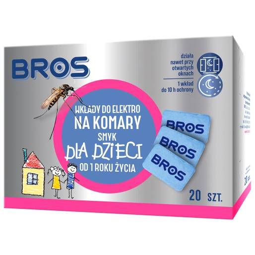 BROS - Wkłady do elektro na komary SMYK 20szt