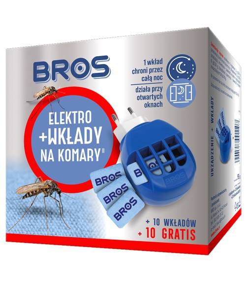 BROS - elektro+10 Wkładów na komary +10 wkł. GR...
