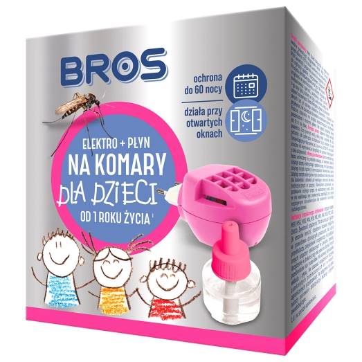 BROS - elektro + płyn na komary dla dzieci od 1...