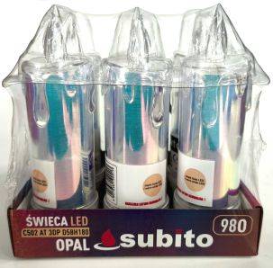 Świeca Led Subito  Opal /6  B/Z 180/980 2xr6 (A)