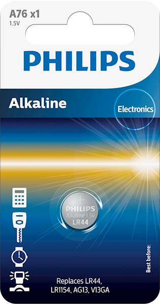 ..PHILIPS A76  LR44 /1 /10-100/