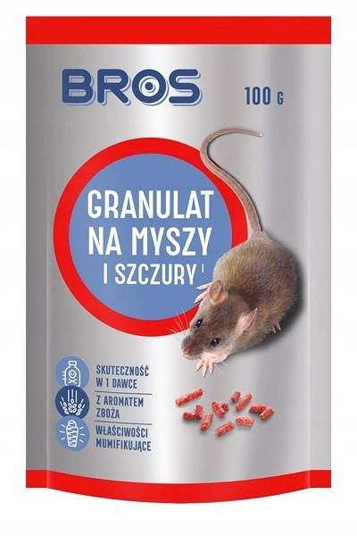 BROS granulat na myszy i szczury 100 g - doypac/15