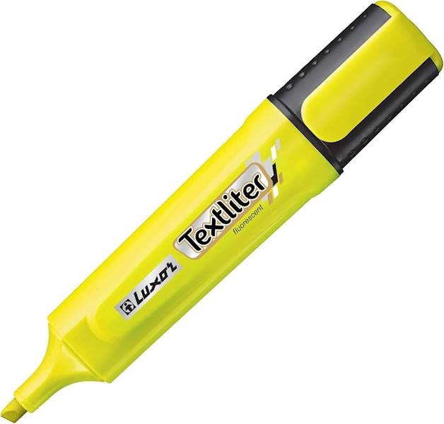 Textliter LUXOR YELLOW 4011 opk=12 szt