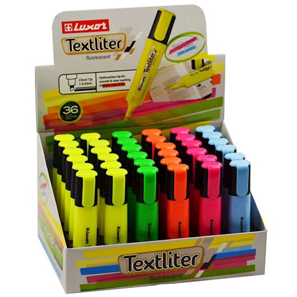 Textliter LUXOR MIX color 4010 BOX=36 szt.