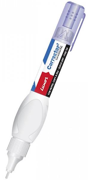 Korektor LUXOR PEN  KULKOWY PŁYN /kpl=12 szt.