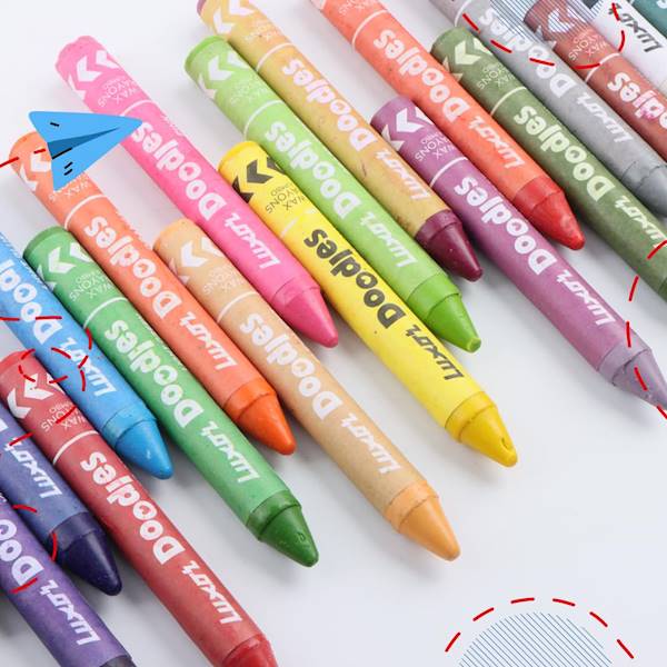 . Kredki świecowe LUXOR 2372 Jumbo wax 90x11/opk12