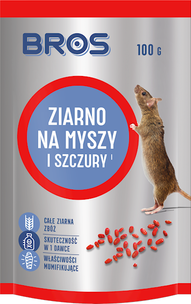 BROS ziarno na myszy i szczury 100 g - doypack