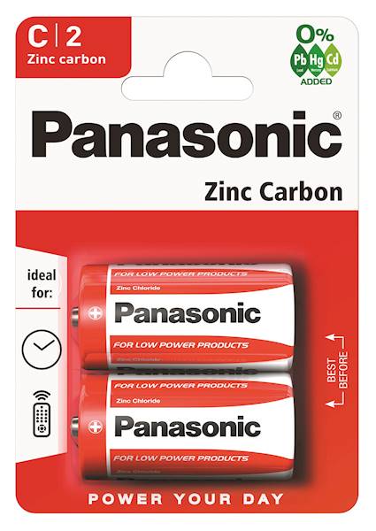 Baterie PANASONIC R14 /BL2 /12 /60  