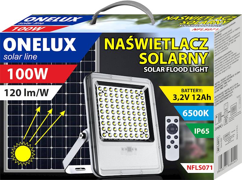 Naświetlacz NFLS071 ONELUX SOLAR 100W 6500K 3.2V