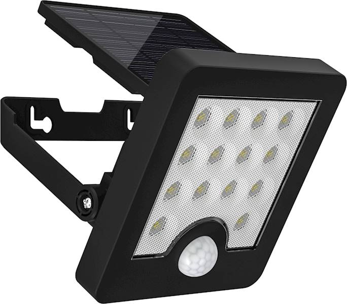 .Lampa NFLS12 ONELUX SOLARNA WALL 5W czarna
