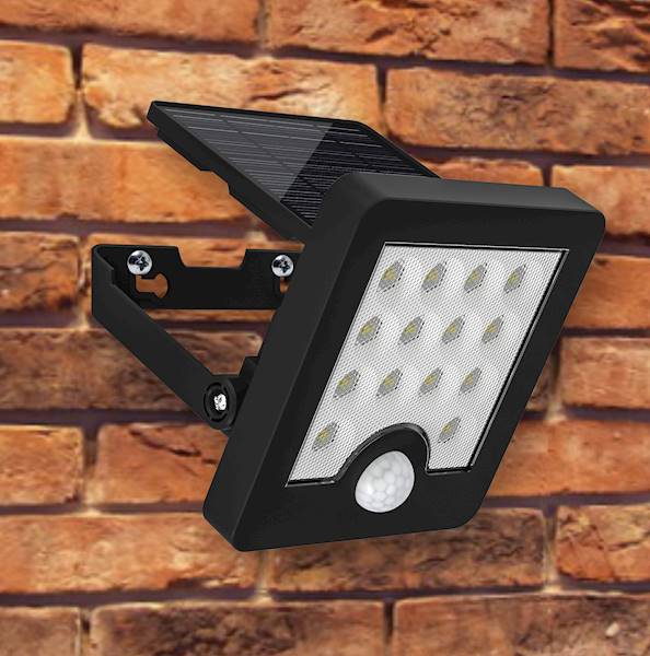 .Lampa NFLS12 ONELUX SOLARNA WALL 5W czarna