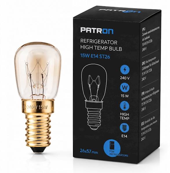 Żarówka Patron wysokotemp. 15W E14 ST26 240V 26x57