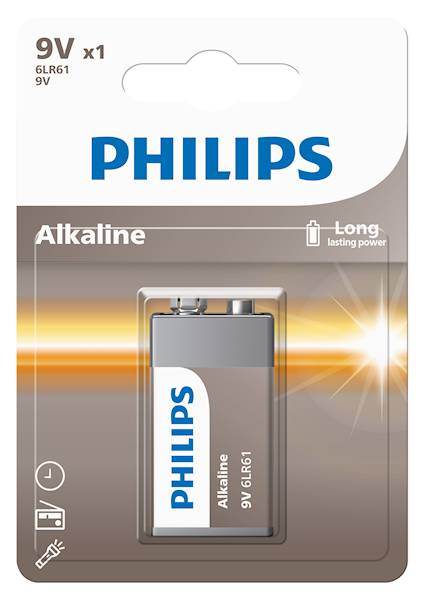 Baterie PHILIPS Entry 6LR61/1 (9V) BL 12-24