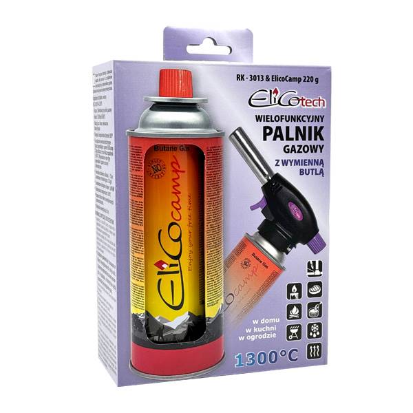 Palnik ELICO NA GAZ RK 3013 WTYK + gaz