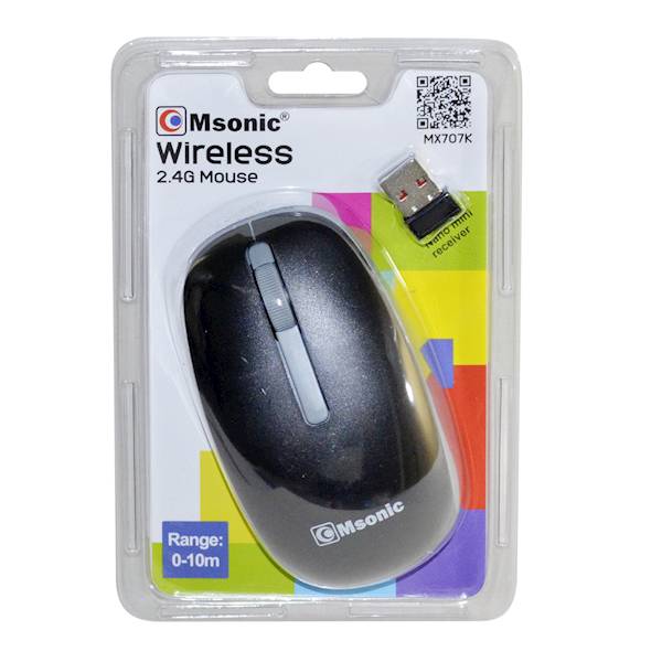 Mysz Optyczna MSONIC MX 707K BLACK  BEZPRZEWODOWA