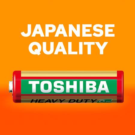 Baterie TOSHIBA HEAVY DUTY R6 /TR4 ZESTAW 80SZTUK