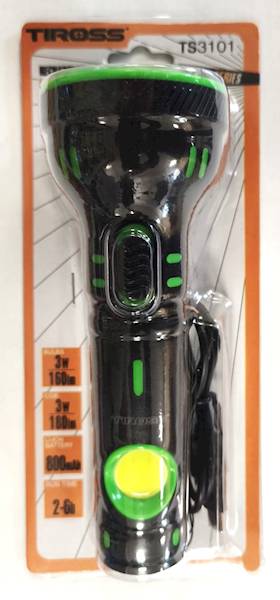 Latarka TS3103 TIROSS USB 1led+cob Ręcz