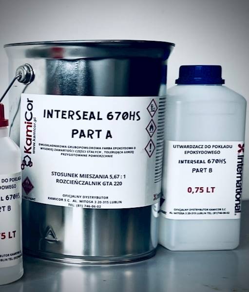 INTERSEAL 670HS GREY PART A+B ZESTAW 5 LT