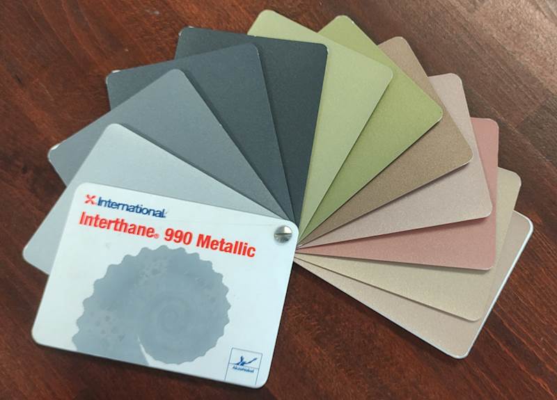 INTERTHANE 990 M602 QUICKSILVER ZESTAW 1LT A+B