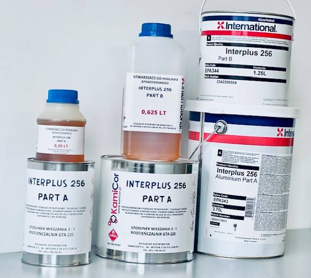 INTERPLUS 256 RED ALU PART A+B  ZESTAW 2,5 LT