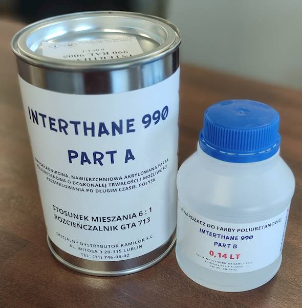 INTERTHANE 990 RAL 9005 PART A+B ZESTAW 1 LT