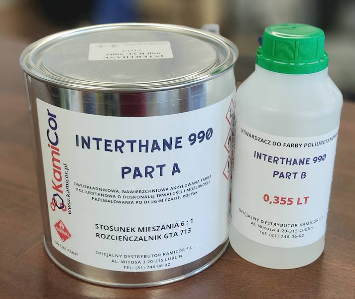 INTERTHANE 990 RAL 9005 PART A+B ZESTAW 2,5 LT