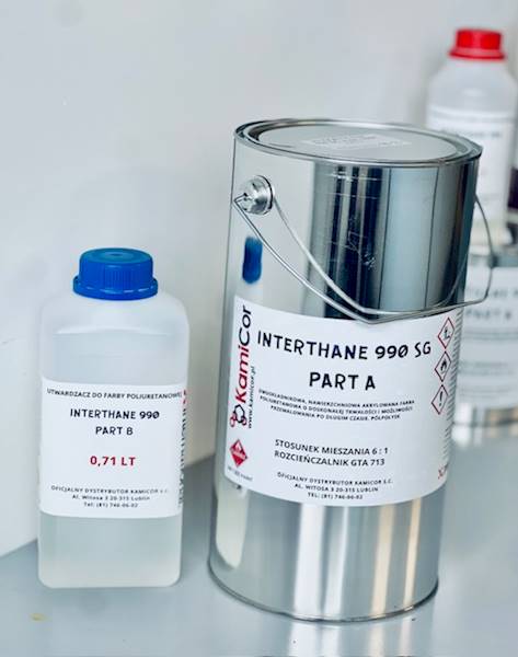 INTERTHANE 990SG RAL 9005 PART A+B ZESTAW 5 LT