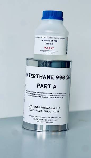 INTERTHANE 990SG RAL 9005 PART A+B ZESTAW 1 LT