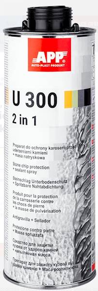 APP U300 2IN1 MASA NATRYSKOWA CZARNA 1 KG