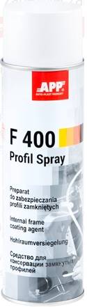 APP F400 WOSK PROFIL SPRAY TRANSPARENTY,  500ML