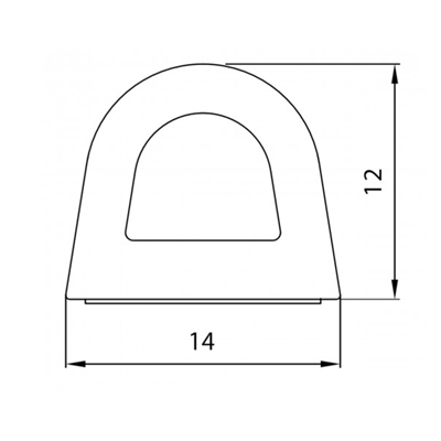 Uszczelka SD-55 14x12 Biała