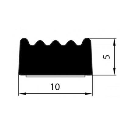 Uszczelka SD-69 10x5 Czarna