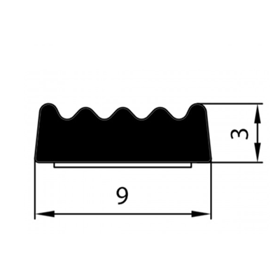 Uszczelka SD-67 9x3 Czarna