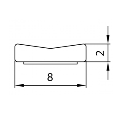 Uszczelka SD-31 8x2 Biała